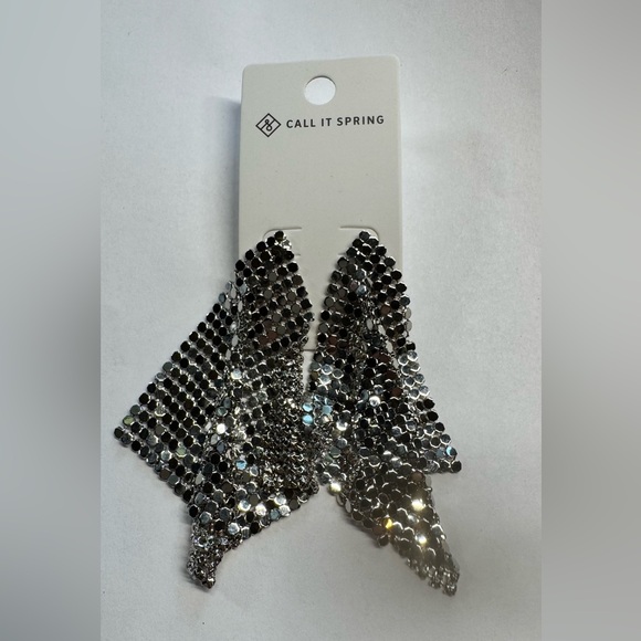 Call It Spring Jewelry - Call It Spring Metallic Sequin Earrings